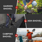 HANTOP Sharp Blade Mini Round Digging Garden Camping Shovel Spade 28 Inch