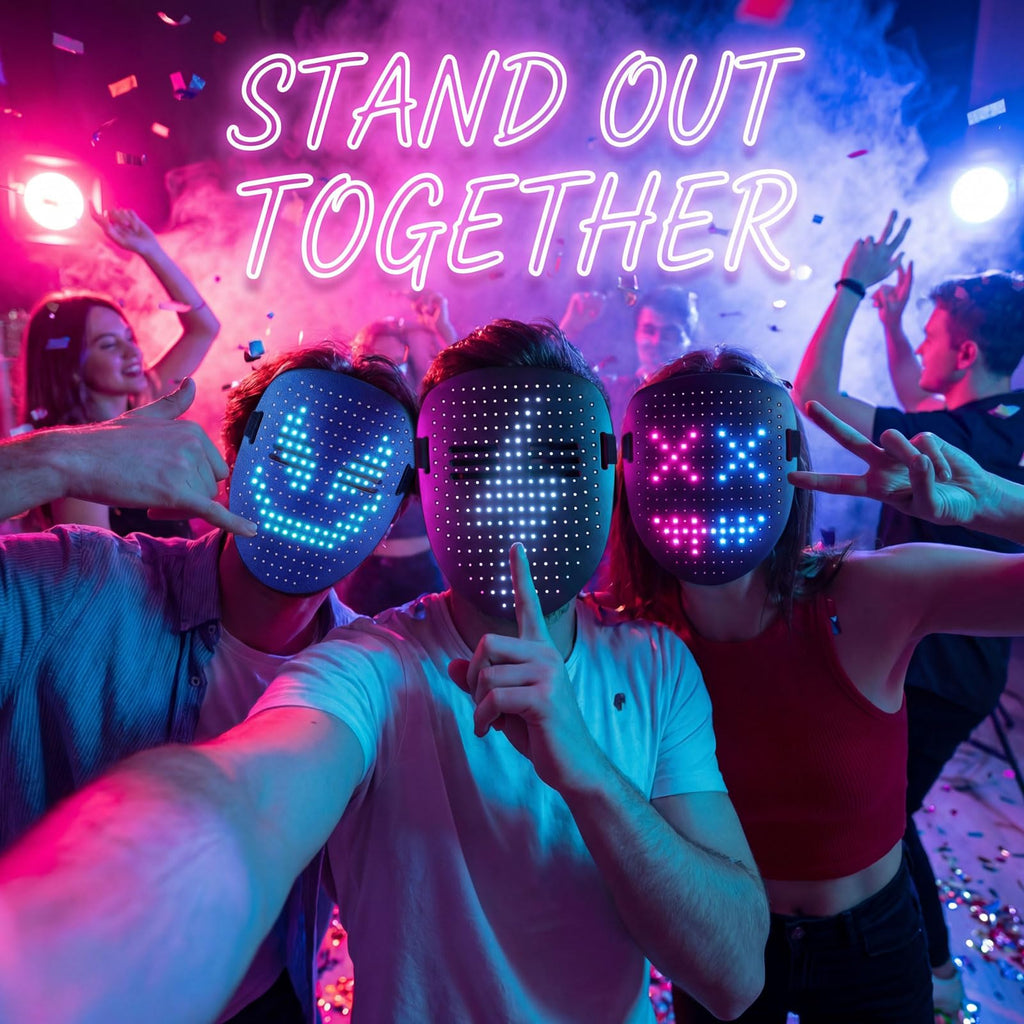 MEGOO Led Light up Mask with Gesture Sensing,Boys Toys Gifts for Kids