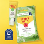 Burt's Bees Gentle Skin Care To-Go Set, Includes Cleanser, Towelettes, Lotion and Sheet Mask, Travel Size Facial Skin Care Products for Sensitive Skin, Natural Origin, 1 Gift Set