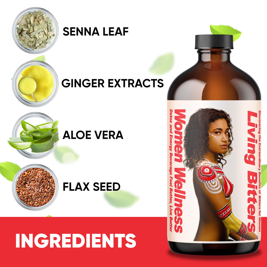 Herboganic Women wellness Living Bitters for overall Health and wellness | 16 Oz