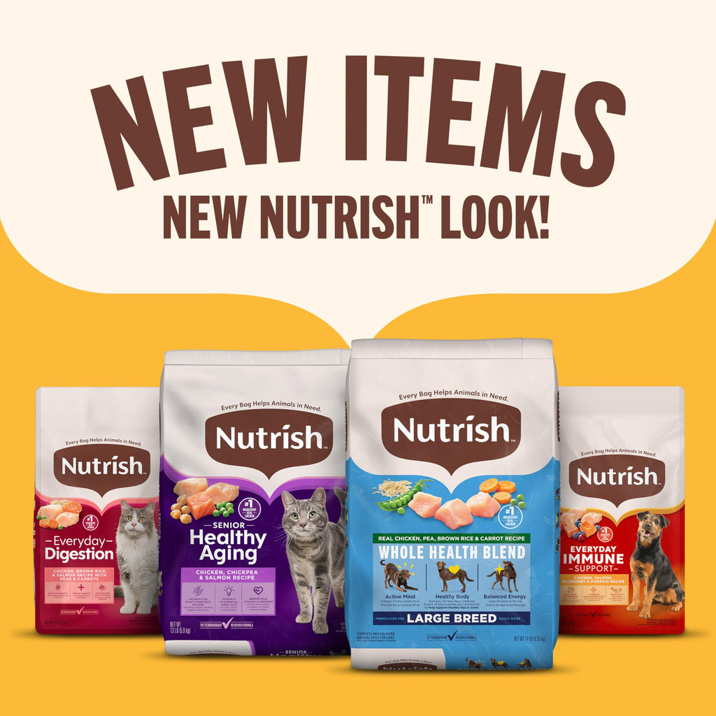 Nutrish Indoor Complete Chicken, Lentils & Salmon Recipe Dry Cat Food 14 lb. Bag, Packaging May Vary (Rachael Ray)