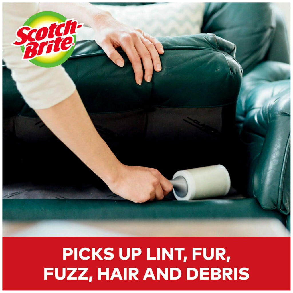Scotch-Brite Everyday Clean Lint Roller, Lint Remover for Pet Hair, Dark Clothes, Furniture, and Dusty Surfaces, Picks Up Fur & Fluff in Your Home, Car, & Office, 5 Pack, 475 Adhesive Sheets Total