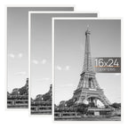 upsimples 16x24 Poster Frame, Easy Slide-In Assembly, White, 3 Pack