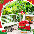 Sanwuta Summer Goose Outfit for 23" Porch Goose Costume with Hat,Watermelon