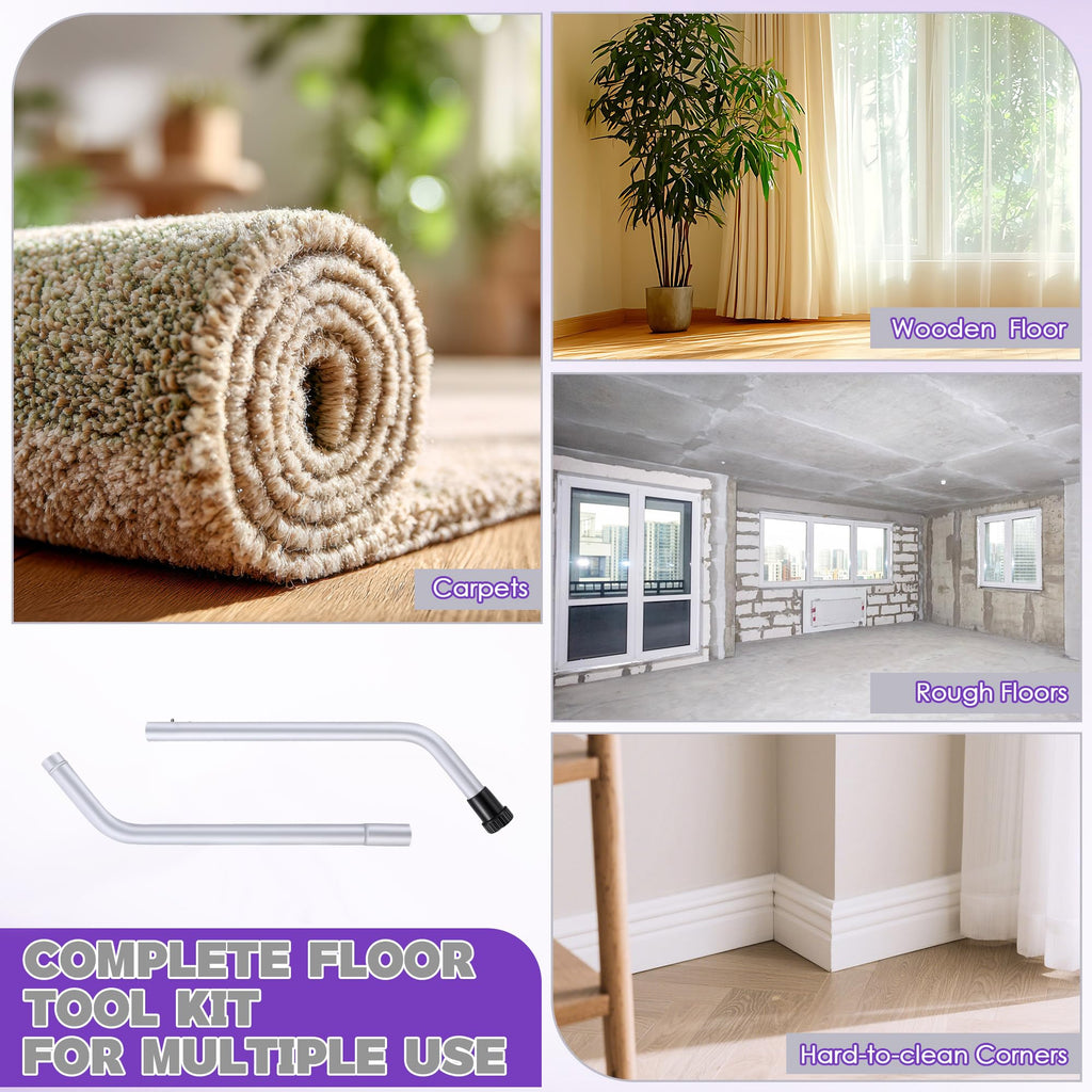1 Pack Aluminum Vacuum S-Wand Replacement Compatible with Proteam,Silver