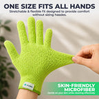 Flora Microfiber Dusting Gloves for Houseplants –Save Your Plants from Hidden Killers–Ultra-Gentle Microfiber (2)
