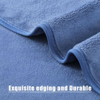 Wuwahold Microfiber Gym Towels Bigger Size Super Soft for Exercise Fitness, Sports, Workout, 380-GSM 15-Inch x 31-Inch Quick-Drying Towels (3 Pack, Pure Blue)