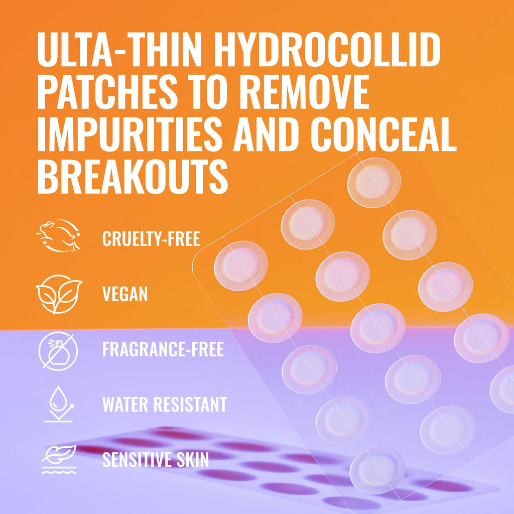 Good Molecules Pimple Patches Pack 3 – 180 Patches (60 × 3 Pack) | Ultra-Thin Hydrocolloid Acne Patches to Conceal Breakouts, Blackheads & Blemishes