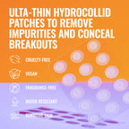 Good Molecules Pimple Patches Pack 3 – 180 Patches (60 × 3 Pack) | Ultra-Thin Hydrocolloid Acne Patches to Conceal Breakouts, Blackheads & Blemishes