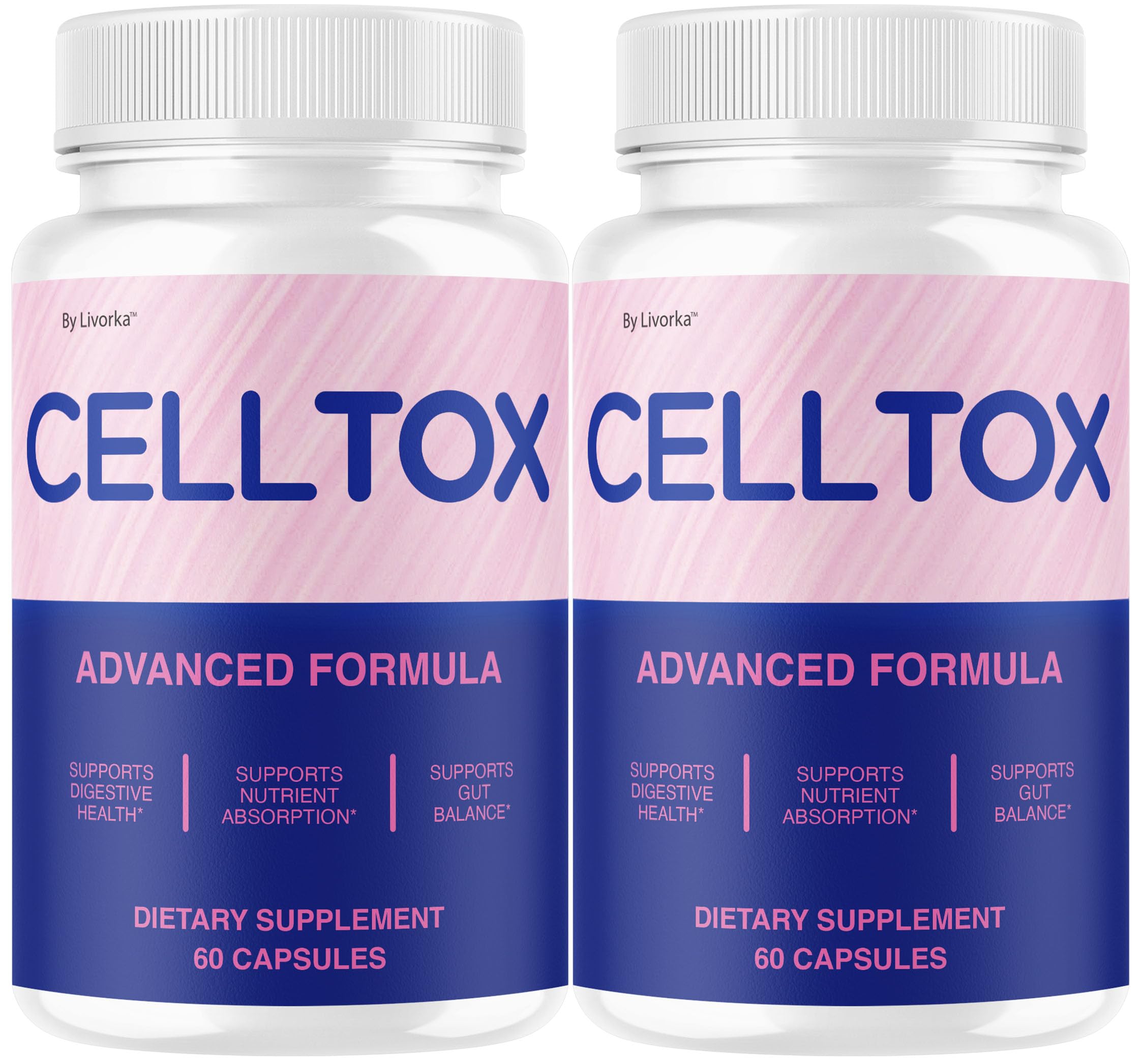 (2 Pack) CellTox Capsules - Official Gut Health Supplement Pills Advanced Premium Formula, Natural CellTox Digestive Support for Overall Health & Wellness Reviews, 120 Capsules for 2 Months
