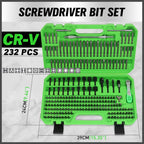 SWANLAKE 232-Piece Ultimate Screwdriver Bit Set, Cr-V Impact Driver Bit Set, Includes Security Bits, Nut Driver, Ratchet Wrench and Bits Holder