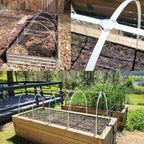 Garden Hoops 20pcs, Sunwuk Greenhouse Hoops for 1-3.5ft Wide Raised Bed, 5 Sets of 5.6ft Long Super Bendable Fiberglass Rods, Raised Planter Box Kit and Mini Greenhouse for Row Cover (S Size)