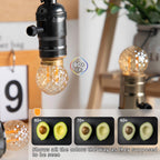 Grensk E26 Low Wattage LED Light Bulbs,1Watt Small Edison Bulbs Equivalent to 10W Amber Light Bulbs,2200K Warm White,80Lumens,15pcs.