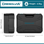 CRESOLVIA 328 Piece Tool Kit For Home,Hand Repair Tool Set,Toolbox Storage Case with Drawer,General Household/Auto Tool Set,Perfect for Homeowner, DIY, Handyman (Blue and black)