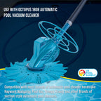 U.S. Pool Supply Pool Vacuum Hose, 8 Piece Pool Hose Set - 40" Blue Flexible Spiral Wound Connector Sections with 1.5" Male & Female Cuff Ends, Replacement Fits Most Inground Automatic Cleaner Brands