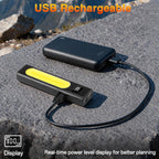 4Pack Rechargeable Flashlights High Lumens 1800, Flat EDC Flashlight Rechargeable, Magnetic Pocket Flashlight Super Bright, Waterproof Tactical Flash Lights, Powerful LED Flashlight for Home,Working