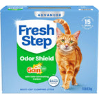 Fresh Step Advanced Odor Shield Clumping Cat Litter with Gain, 18.5 lb, 2Pk