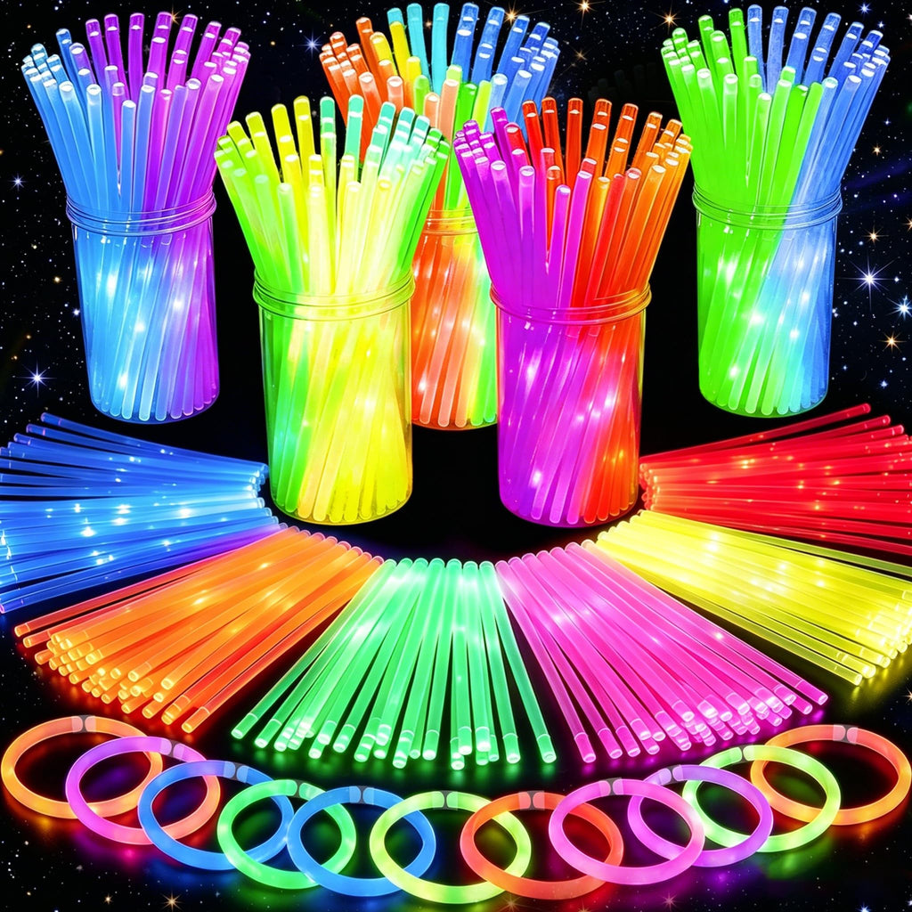 500 Pack Glow Sticks Bulk Party Pack Bright Glow in the Dark Party Supplies