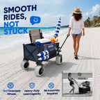 X800 Heavy Duty Beach Wagon with Flat-Free 9x4 PU Wheels