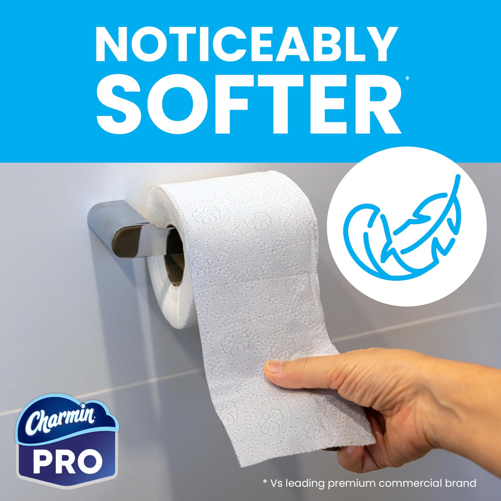 Charmin For Commercial Use Toilet Paper, Individually Wrapped, 2-Ply Standard Roll, 75 Rolls/Case, 450 Sheets/Roll