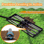 G GREENLY-AG 30" Heavy Duty Lawn Leveling Rake, 6.5FT Soil Leveler Tool