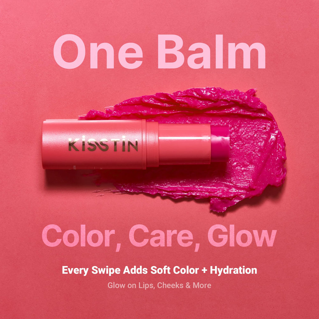 KAHI Kisstin Balm - Skin-Refining Face Moisturizer & Makeup Stick | Nourishing Beauty Moisturizer Stick | Makeup-enhancing Glow Balm (0.32 oz)