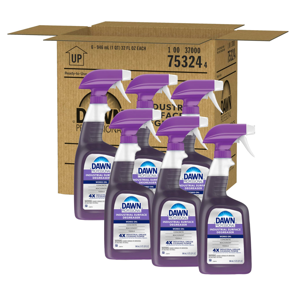 Dawn PRO Industrial Surface Degreaser, Bulk Grease Cleaner (32 oz, 6 pack)