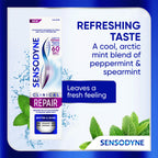 Sensodyne Clinical Repair Whiten & Shine Toothpaste for Sensitivity Relief, 3.4 oz (3 Pack)