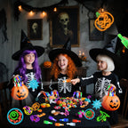 YBSOP Halloween Party Favors for Kids, 36pcs Finger Lights for Halloween Goodie Bag Fillers Basket Treats Toys for Girls Boys Kids Classroom Rewards