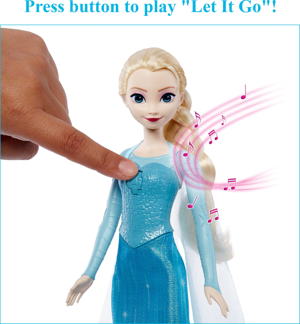 Mattel Disney Frozen Toys, Singing Elsa Doll in Signature Clothing, Sings “Let It Go” from The Disney Movie Frozen