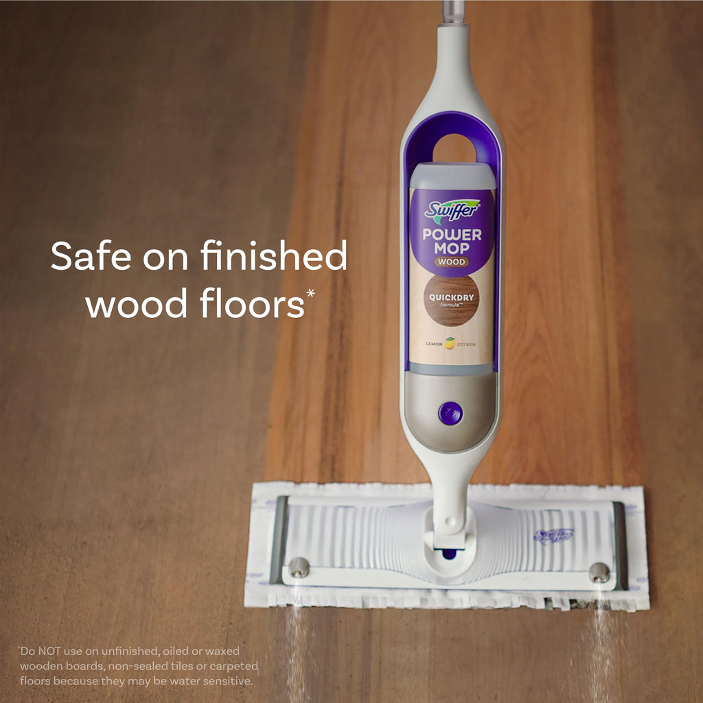Swiffer PowerMop Wood Mopping Pad Refills for Floor Cleaning, 11 Count (Pack of 2)