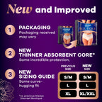 Always Discreet Boutique Incontinence and Postpartum Underwear for Women, Maximum Protection, Small/Medium, Rosy, 12 Count (Pack of 3)