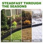 SJPULMO Corrugated Metal Edging, 6"x45Ft Rust-proof Landscape Edging Border