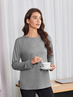 Deyeek Port Shirts for Women Chemo Patients Dialysis Sweatshirts with Arm Zipper Tear Away Long Sleeve Chemotherapy Must Haves Light Gray L
