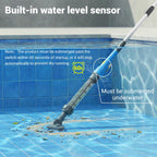 Hushlight Spa Vacuum for Hot Tub, Cordless Pool Vacuum for Above Ground Pool, Lightweight Handheld Pool Cleaner with 2 Brush Heads, Rechargeable Stick Spa Cleaner (Blue)