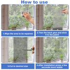 CroBlissful Extra Wide 12 Inch x 20 ft Window Screen Tape Mesh Repair Strong Adhesive Waterproof Fiberglass Screen Repair Kit Patch for Window Door Tears Holes(Gray)
