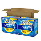 Tampax Pearl Tampons Regular Absorbency, with Leakguard Braid, Unscented, 50 Count x 2 Packs (100 Count Total) (Packaging May Vary)