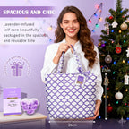 Gift for Women, Spa Gift Baskets for Women - 17pcs Lavender Sets with Body Lotion, Bubble Bath, Relaxing Bath Sets, Birthday Christmas Gifts for Her, Spa Kit for Mom Wife Sister Friend
