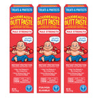 Boudreaux’s Butt Paste Maximum Strength Diaper Rash Cream, 4 Oz, Pack of 3