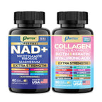 Parrox NAD+ & Collagen Anti-Aging Bundle, Resveratrol, Forever Young Set