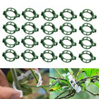 Hytihtu 50Pcs Plant Support Clips,Plastic Tomato Clips for Climbing Plants