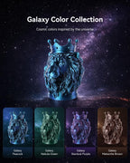 SUNLU Galaxy PLA Filament 1.75mm, Nebula Green, Color-Shifting Pearlescent Glitter PLA 1kg, Light-Activated Shine, Smooth Gloss Finish, Neatly Wound, Fits Most FDM Printers