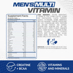 Forzagen Essentials Men's Multivitamin with Creatine and BCAA, Complete Vitamin and Mineral Complex, 60 Tablets