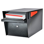 Mail Boss 7506 Mail Manager Curbside Locking Security Mailbox, Black,Large