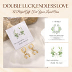 Gold Dangle Earrings for Women,Horseshoe Hoop Huggie Earrings with Heart Cubic Zirconia Hypoallergenic Lightweight Dangling Earrings Lucky Jewelry Gifts Perfect for Christmas,Birthday,Anniversary