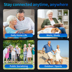OTC Hearing Aids for Seniors & Adults - Rechargeable, 25+ Hour Battery Life, Advanced Noise Cancellation, 5-Level Volume & Memory, Clear Sound, Comfort-Fit