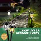 SOLPEX Solar Lights for Outside, Solar Outdoor Pathway Garden Lights Waterproof, Solar Powered Landscape Lighting for Yard, Garden, Pathway, Patio, Porch, Walkway, Driveway, 8 Pack(Cold White)
