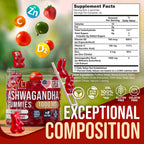 [2 Pack] Ashwagandha Gummies for Women & Men — Natural Soothing Gummies with Pure Ashwagandha Root Extract Vitamin C Zinc — Ashwagandha Supplements for Focus & Rest — 120 Sugar Free Chews
