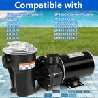 Adnee SPX3100D Pump Lid with Lid Oring, Pool Pump Lid Replacement Compatible with SP3000 Series and SP3000x Series, Pump Thread Strainer Cover for Locking Ring Lid Seal Repair