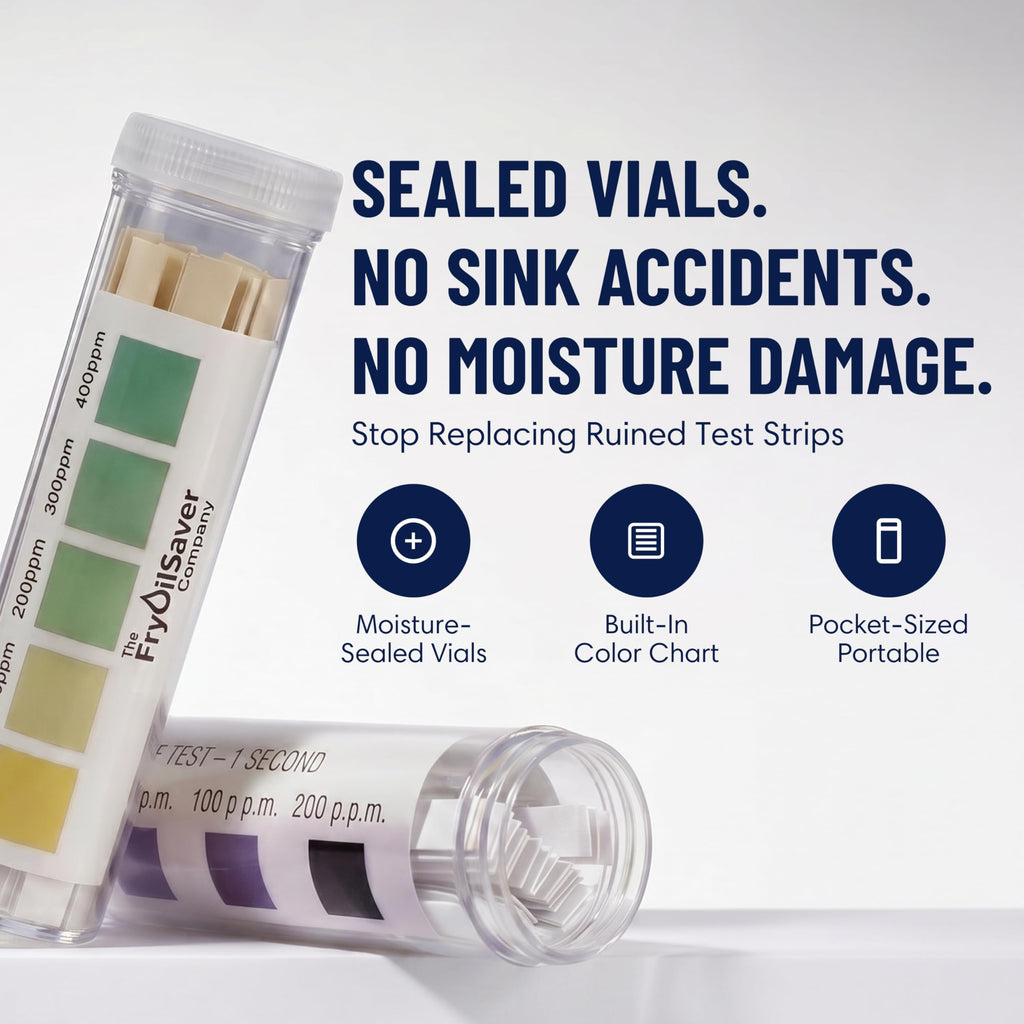Restaurant Sanitizer Test Kit Combo, 2 x Vial of 100 Strips Each QR5 Quat Sanitizer 0-400PPM & Chlorine Test Strips 0-200PPM Testing Kit for Food Service, Bar & Restaurants Supplies by FryOilSaver Co.
